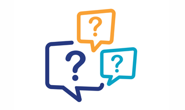 Question bubbles line icon, vector.